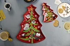 melamine christmas tree plates